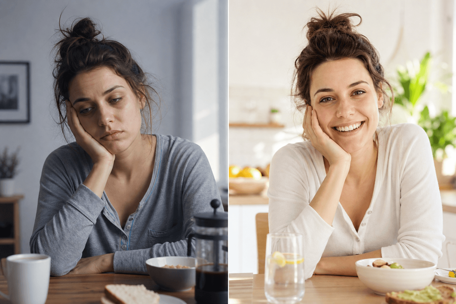 Before tired, after rested — sleep reset result